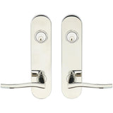 INOX - LA 225 Waterfall,TL4 Entry,Double Cyl 2-3/4'' BS,32 - Polished Stainless Steel