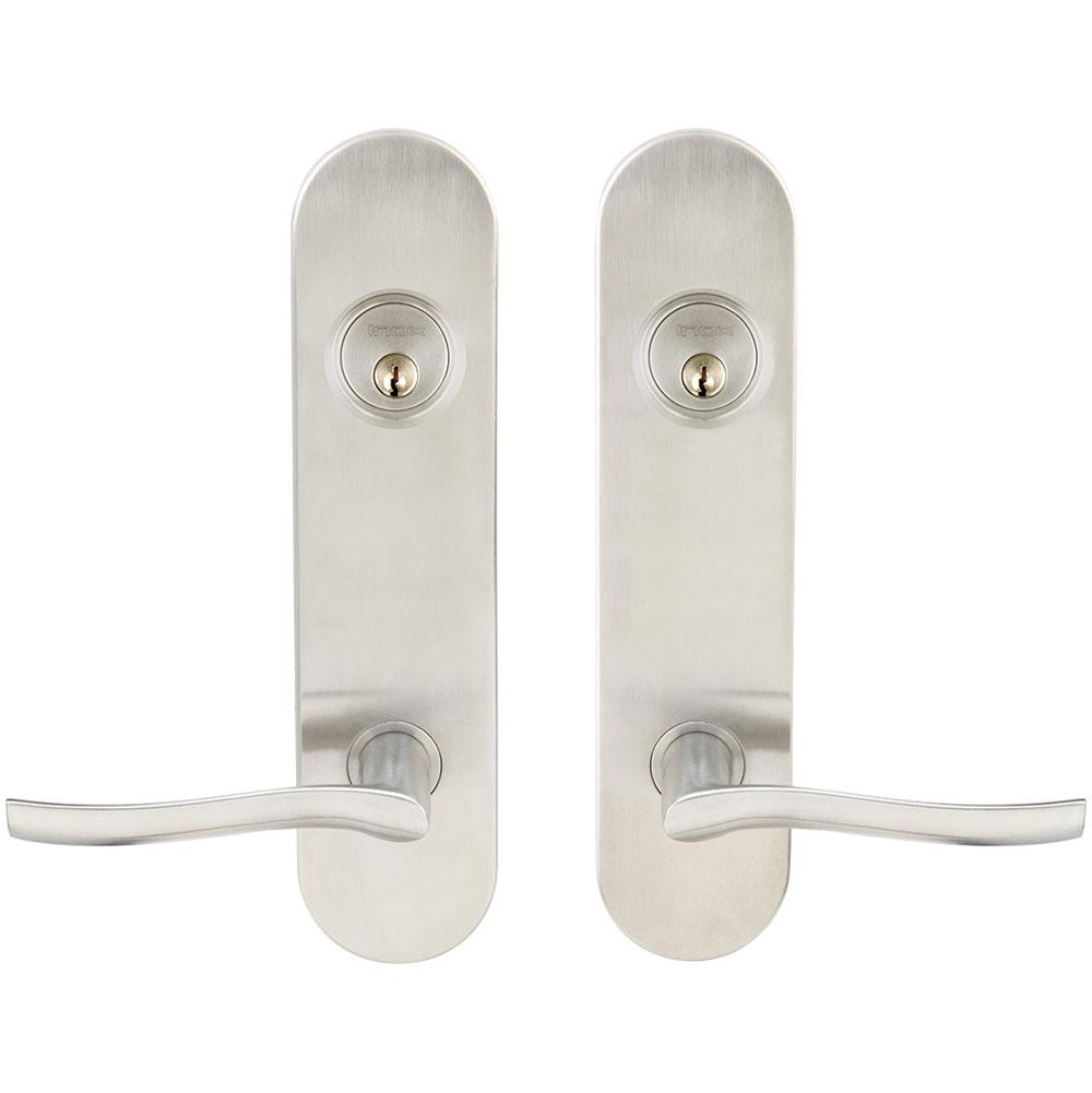 INOX - LA 225 Waterfall,TL4 Entry,Double Cyl 2-3/8'' BS,32D - Satin Stainless Steel