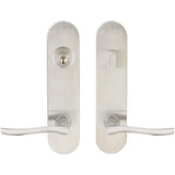 INOX - LA 225 Waterfall,TL4 Entry,Single Cyl 2-3/4'' BS,32D,RH - Satin Stainless Steel