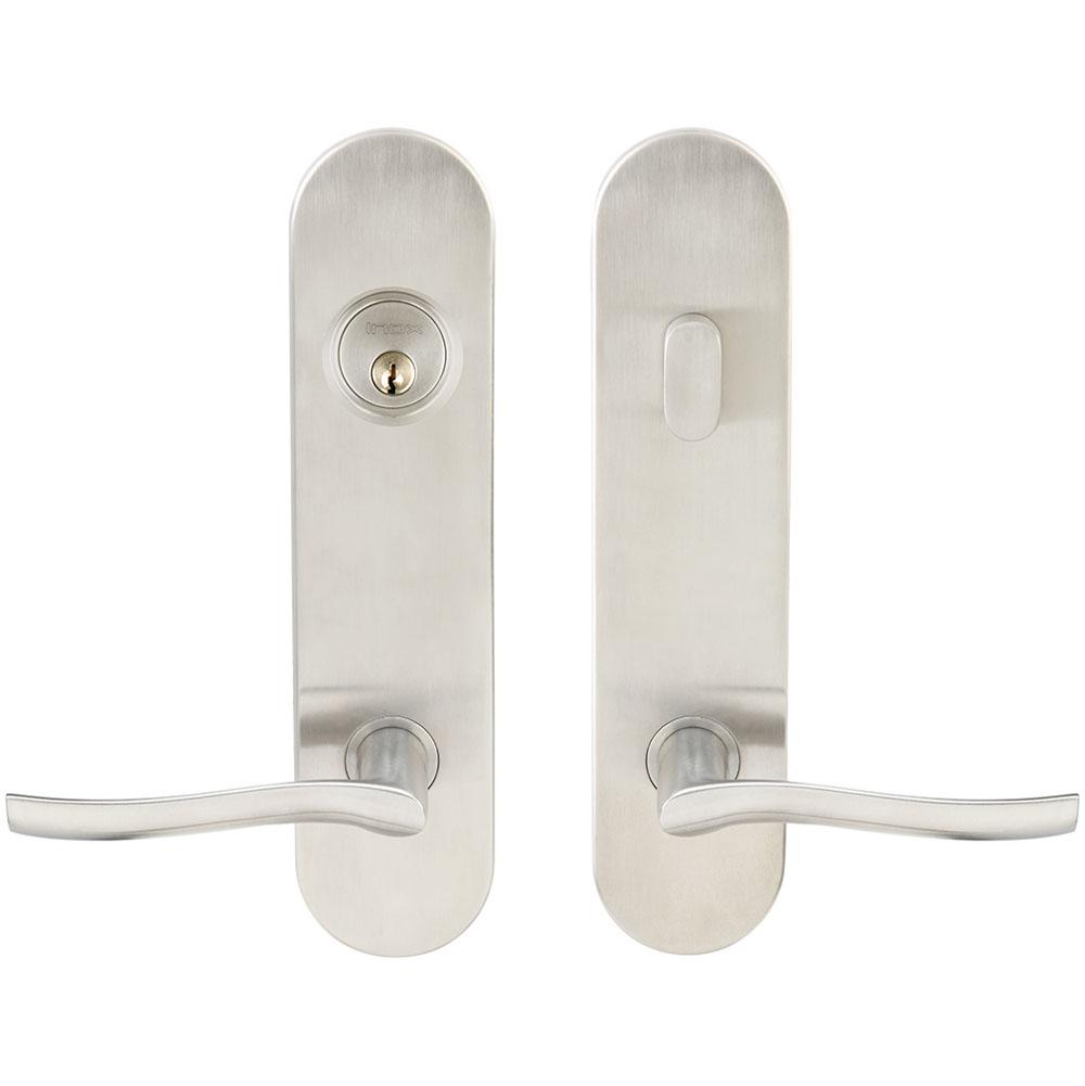 INOX - LA 225 Waterfall,TL4 Entry,Single Cyl 2-3/4'' BS,32D,LH - Satin Stainless Steel