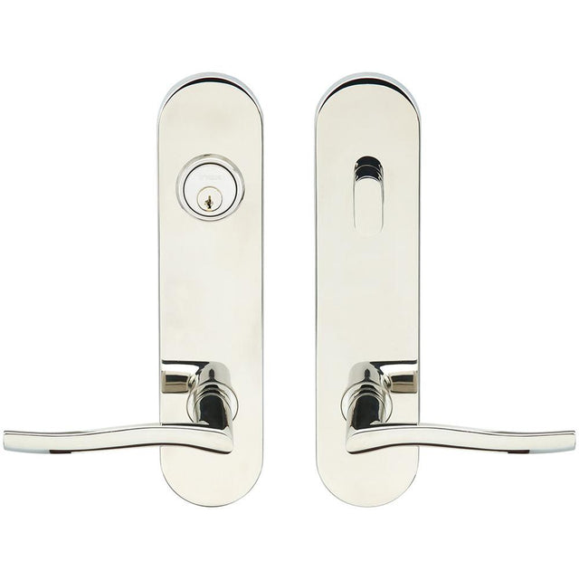 INOX - LA 225 Waterfall,TL4 Entry,Single Cyl 2-3/4'' BS,32,LH - Polished Stainless Steel