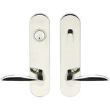INOX - LA 227 Stratus,TL4 Entry,Single Cyl 2-3/4'' BS,32,RH - Polished Stainless Steel