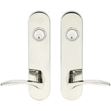 INOX - LA 311 Crest,TL4 Entry,Double Cyl 2-3/8'' BS,32 - Polished Stainless Steel
