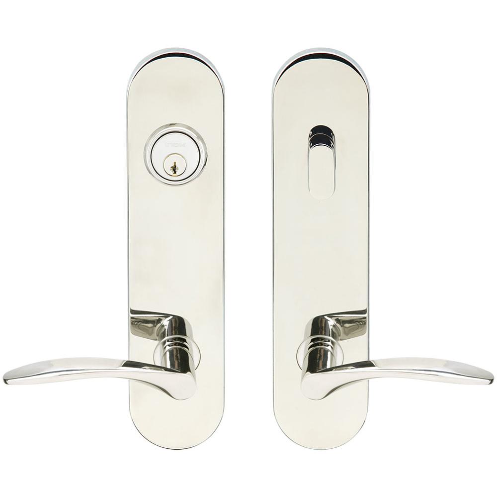 INOX - LA 311 Crest,TL4 Entry,Single Cyl 2-3/4'' BS,32,RH - Polished Stainless Steel