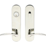 INOX - LA 311 Crest,TL4 Entry,Single Cyl 2-3/8'' BS,32,RH - Polished Stainless Steel