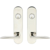 INOX - LA 344 Ecco,TL4 Entry,Double Cyl 2-3/8'' BS,32 - Polished Stainless Steel