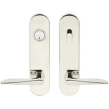 INOX - LA 344 Ecco,TL4 Entry,Single Cyl 2-3/4'' BS,32,LH - Polished Stainless Steel
