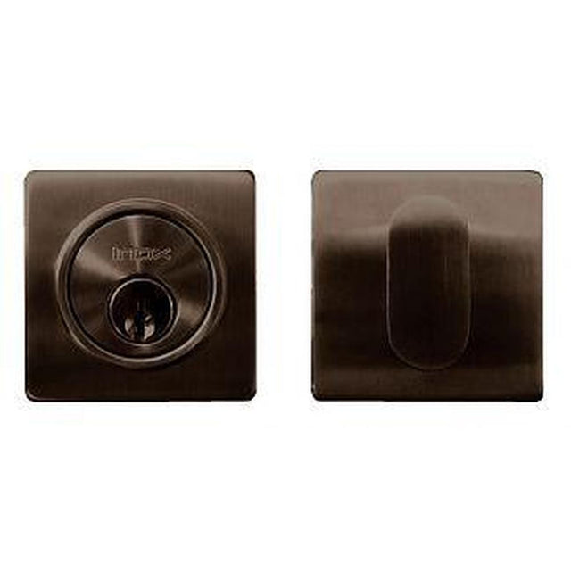 INOX - LD Square Deadbolt, Single Cylinder, 2-3/8''Backset, US10B - Oil Rubbed Bronze