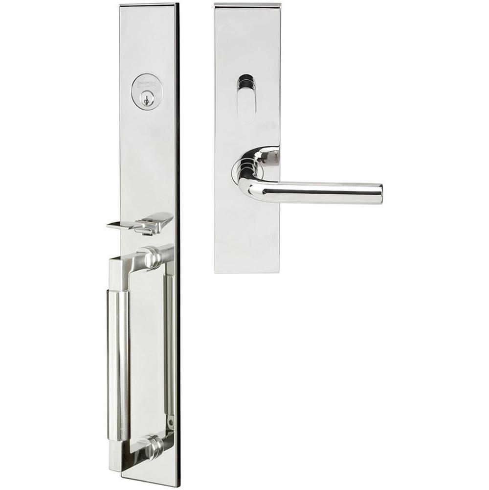 INOX - ME Handleset MT Mortise 101 Cologne Entry 2-1/2''  BS 32 LH - Polished Stainless Steel