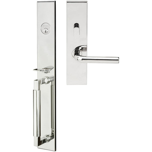 INOX - ME Handleset MT Mortise 101 Cologne Entry 2-1/2''  BS 32 LH - Polished Stainless Steel