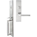 INOX - ME Handleset MT Mortise 101 Cologne Entry 2-3/4''  32D LHR - Satin Stainless Steel