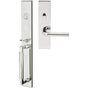 INOX - ME Handleset MT Mortise 101 Cologne Entry 2-3/4''  32 LHR - Polished Stainless Steel