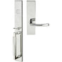 INOX - ME Handleset MT Mortise 103 Oslo Full Dummy 32 LH - Polished Stainless Steel