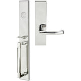 INOX - ME Handleset MT Mortise 103 Oslo Full Dummy 32 RH - Polished Stainless Steel