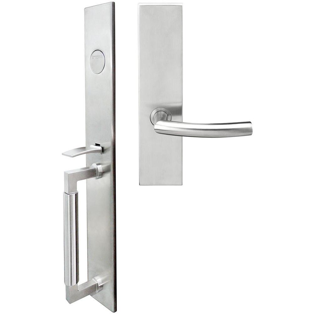 INOX - ME Handleset MT Mortise 103 Oslo Full Dummy 32D LH - Satin Stainless Steel