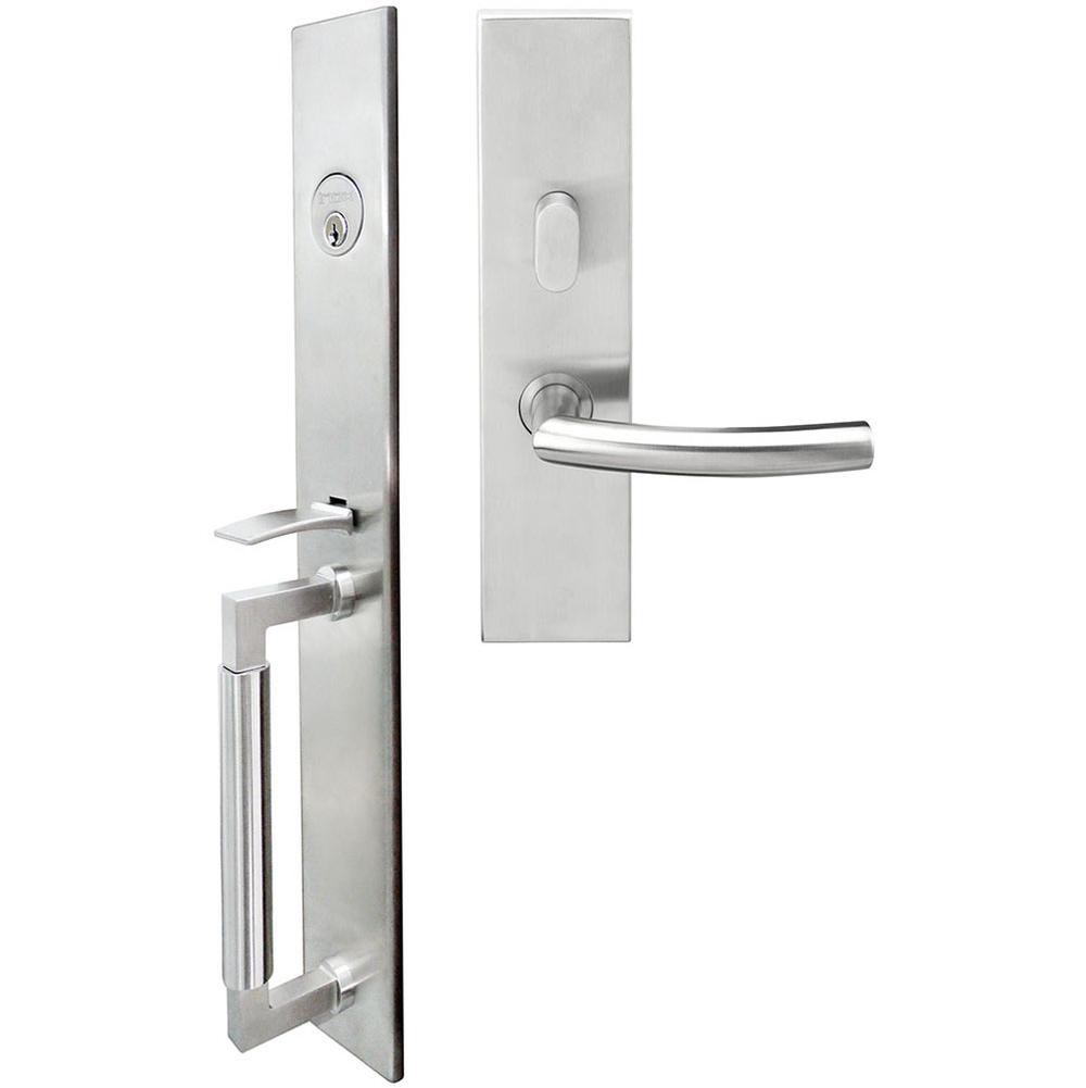 INOX - ME Handleset MT Mortise 103 Oslo Entry 2-1/2''  32D RHR - Satin Stainless Steel