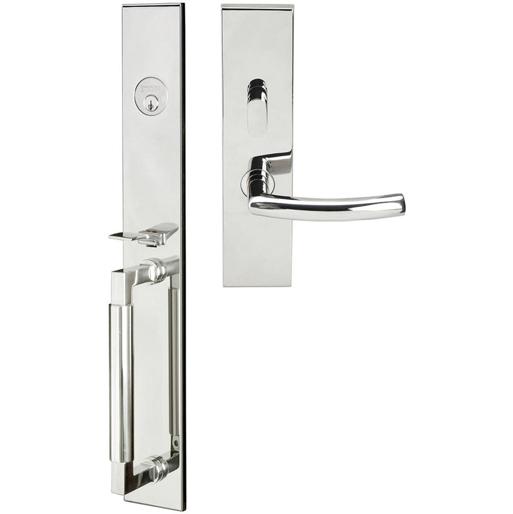 INOX - ME Handleset MT Mortise 103 Oslo Entry 2-3/4''  32 LH - Polished Stainless Steel