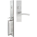 INOX - ME Handleset MT Mortise 104 Brussels Entry 2-3/4''  32D RHR - Satin Stainless Steel