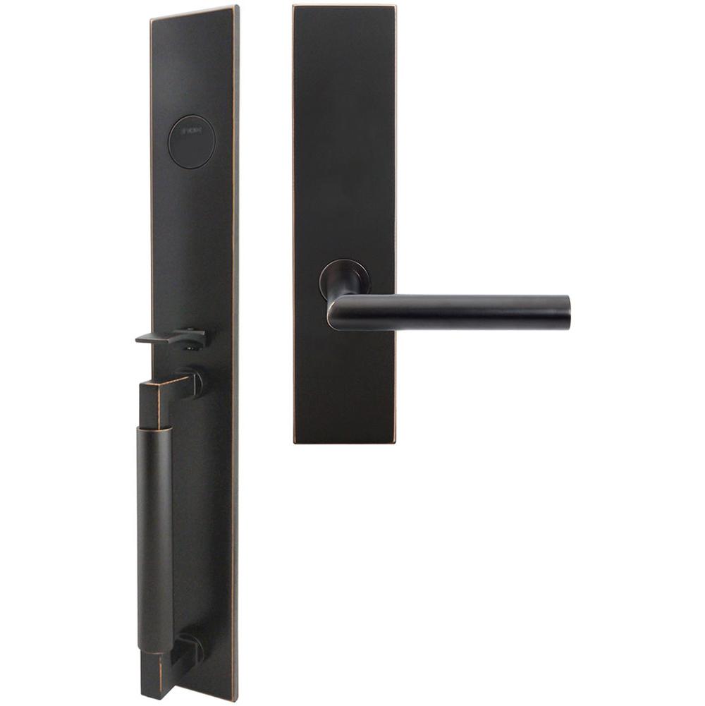 INOX - ME Handleset MT Mortise 105 Frankfurt Full Dummy 10B RH - Oil Rubbed Bronze