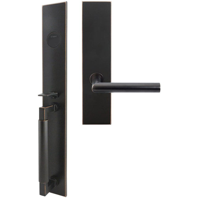 INOX - ME Handleset MT Mortise 105 Frankfurt Full Dummy 10B LH - Oil Rubbed Bronze