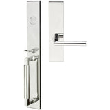 INOX - ME Handleset MT Mortise 105 Frankfurt Full Dummy 32 RH - Polished Stainless Steel