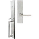 INOX - ME Handleset MT Mortise 105 Frankfurt Full Dummy 32D RH - Satin Stainless Steel