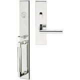 INOX - ME Handleset MT Mortise 105 Frankfurt Entry 2-1/2''  32 LH - Polished Stainless Steel