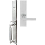 INOX - ME Handleset MT Mortise 106 Copenhagen Full Dummy 32D LH - Satin Stainless Steel