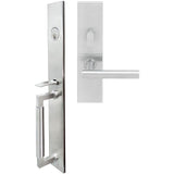 INOX - ME Handleset MT Mortise 106 Copenhagen Entry 2-1/2''  32D RH - Satin Stainless Steel