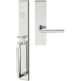 INOX - ME Handleset MT Mortise 107 Stockholm Full Dummy 32 RH - Polished Stainless Steel