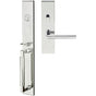 INOX - ME Handleset MT Mortise 107 Stockholm Entry 2-1/2''  32 LHR - Polished Stainless Steel