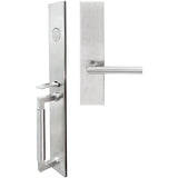 INOX - ME Handleset MT Mortise 107 Stockholm Full Dummy 32D RH - Satin Stainless Steel