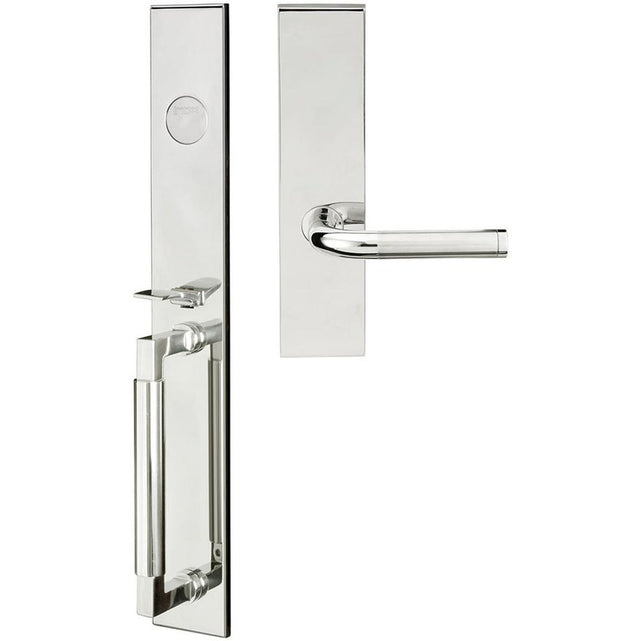 INOX - ME Handleset MT Mortise 108 Vienna Full Dummy 32 LH - Satin Stainless Steel