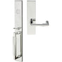 INOX - ME Handleset MT Mortise 109 Stuttgart Full Dummy 32 LH - Polished Stainless Steel
