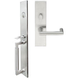 INOX - ME Handleset MT Mortise 109 Stuttgart Entry 2-1/2''  32D LH - Satin Stainless Steel