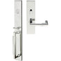 INOX - ME Handleset MT Mortise 109 Stuttgart Entry 2-1/2''  32 LH - Polished Stainless Steel