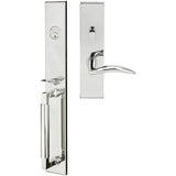 INOX - ME Handleset MT Mortise 210 Air-Stream Entry 2-3/4''  32 RHR - Polished Stainless Steel