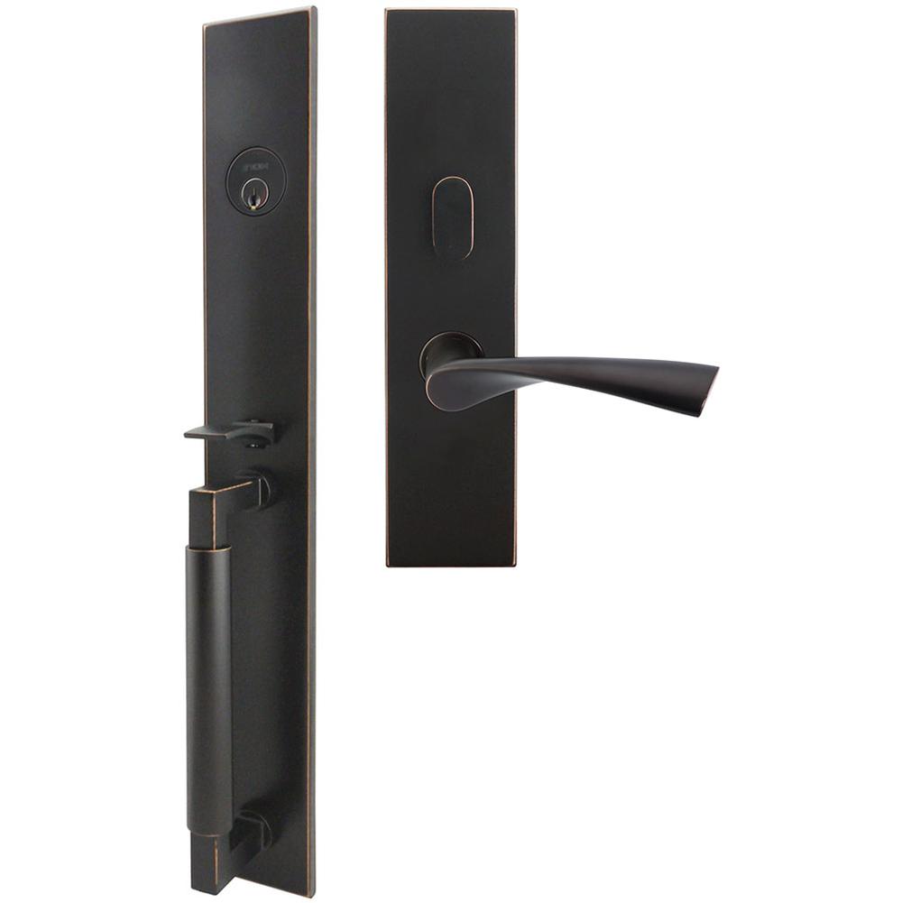 INOX - ME Handleset MT Mortise 211 Breeze Entry 2-3/4''  10B RHR - Oil Rubbed Bronze