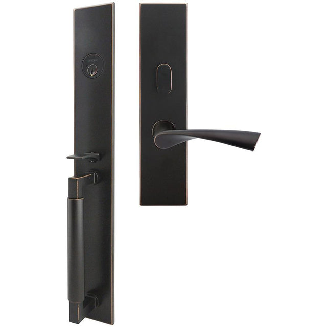 INOX - ME Handleset MT Mortise 211 Breeze Entry 2-1/2''  10B RHR - Oil Rubbed Bronze