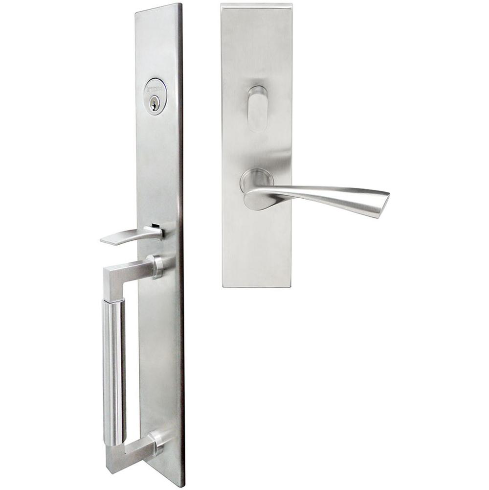 INOX - ME Handleset MT Mortise 211 Breeze Entry 2-1/2''  32D LH - Satin Stainless Steel