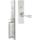 INOX - ME Handleset MT Mortise 211 Breeze Entry 2-1/2''  32D RH - Satin Stainless Steel