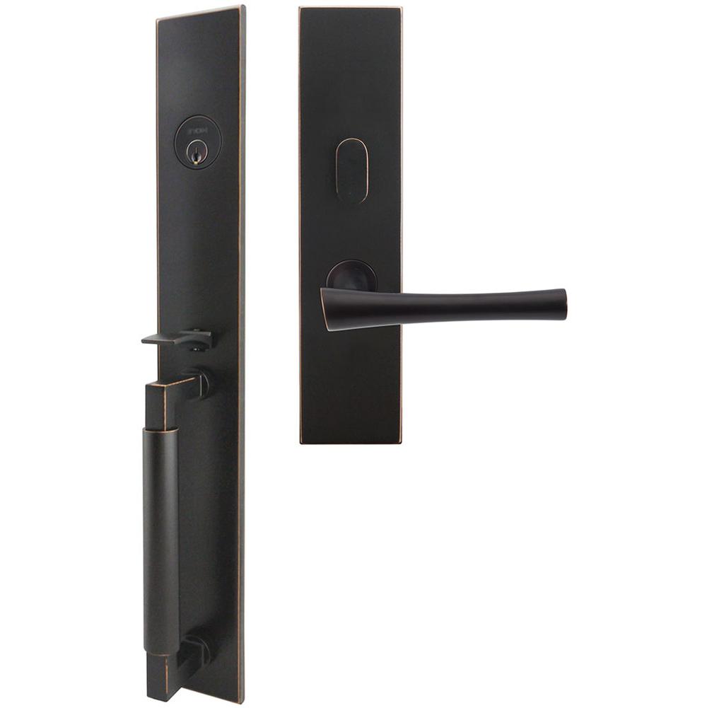 INOX - ME Handleset MT Mortise 214 Champagne Entry 2-3/4''  10B LHR - Oil Rubbed Bronze