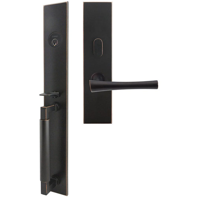 INOX - ME Handleset MT Mortise 214 Champagne Entry 2-1/2''  10B RHR - Oil Rubbed Bronze