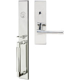 INOX - ME Handleset MT Mortise 214 Champagne Entry 2-3/4''  32 LHR - Polished Stainless Steel