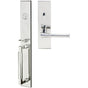 INOX - ME Handleset MT Mortise 213 Cabernet Entry 2-1/2''  32 RHR - Polished Stainless Steel