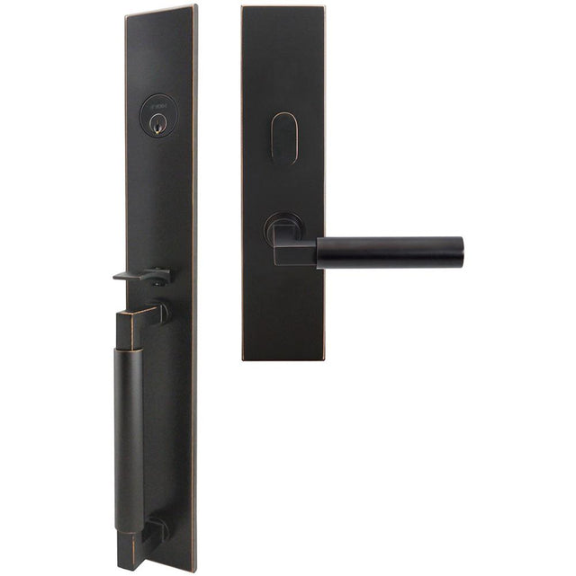 INOX - ME Handleset MT Mortise 221 Aurora Entry 2-1/2''  10B RHR - Oil Rubbed Bronze