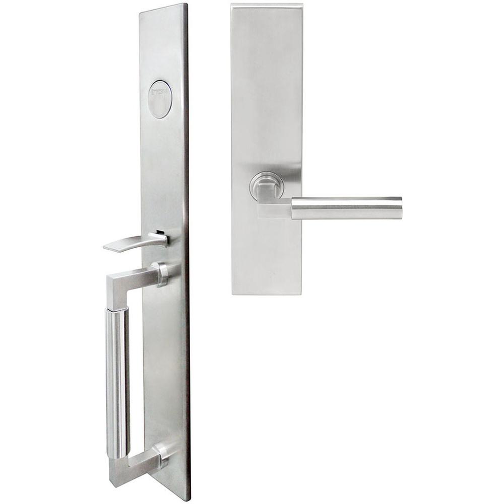 INOX - ME Handleset MT Mortise 221 Aurora Full Dummy 32D LH - Satin Stainless Steel
