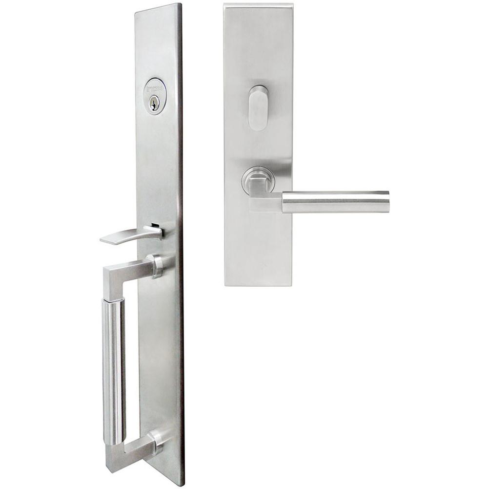 INOX - ME Handleset MT Mortise 217 Horizon Entry 2-1/2''  32D LHR - Satin Stainless Steel