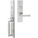 INOX - ME Handleset MT Mortise 221 Aurora Entry 2-1/2''  32D RH - Satin Stainless Steel