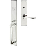 INOX - ME Handleset MT Mortise 225 Waterfall Entry 2-1/2''  32 LHR - Polished Stainless Steel